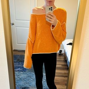 Free people off the shoulder sweater